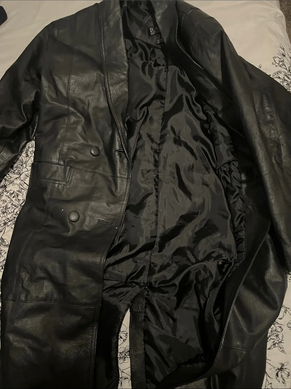Men’s/ Women’s  Black Leather Jacket